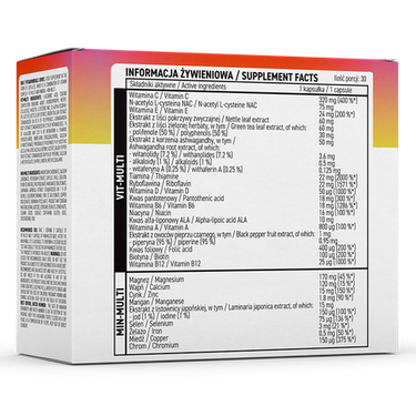 VITA & MINERALER Sport, 2 x 30 kapslar - vitaminone.se