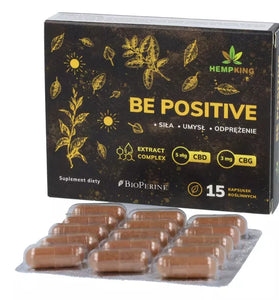 BE POSITIVE, Humör-booster. 4 växtextrakt + 4 Vitaminer + 2 Canabionider - vitaminone.se