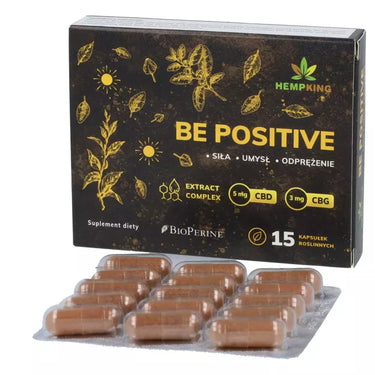 BE POSITIVE, Humör-booster. 4 växtextrakt + 4 Vitaminer + 2 Canabionider - vitaminone.se