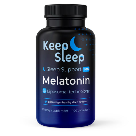 Keep Sleep Melatonin 1 mg. 100 kapslar, Ny version med Liposomal!