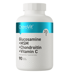 Glukosamin + MSM + Kondroitin + C-vitamin, 90 piller