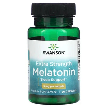 Swanson Melatonin, 5 mg. 60 Kapsler