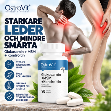 Glukosamin + MSM + Kondroitin + C-vitamin, 90 piller