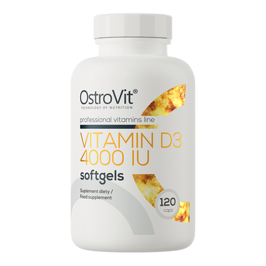 D-Vitamin D3 4000 IU, 120 kapsler
