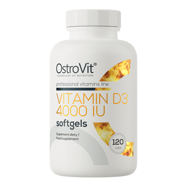 D-Vitamin D3 4000 IU, 120 kapsler