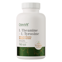 L-theanine+ L-Tyrosine, veganske. 90 tabletter - vitaminone.se