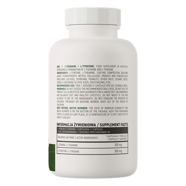 L-theanine+ L-Tyrosine, veganske. 90 tabletter - vitaminone.se