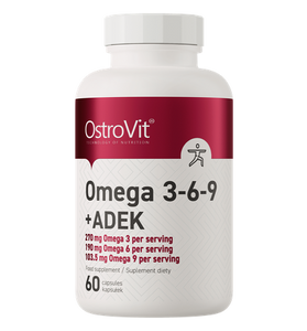Omega 3-6-9 + ADEK 60 soft gel kapsler - vitaminone.se