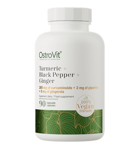 VEGAN Gurkmeja +Svartpeppar + Ingefära, 90 kapslar  (BLACK FRIDAY!)