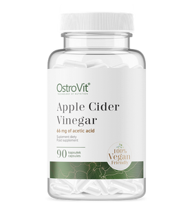 Äppelcidervinäger, vegansk, 90 kapslar. Viktminskning Booster - vitaminone.se