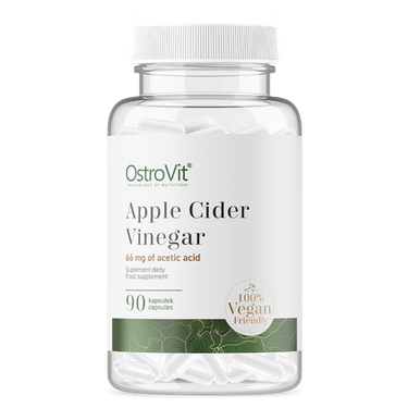 Äppelcidervinäger, vegansk, 90 kapslar. Viktminskning Booster - vitaminone.se
