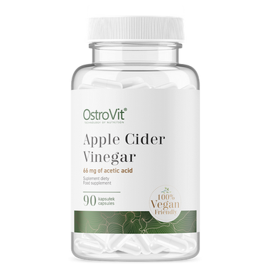 Äppelcidervinäger, vegansk, 90 kapslar. Viktminskning Booster - vitaminone.se
