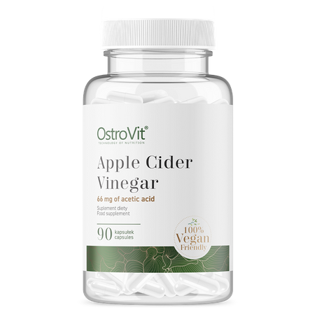 Äppelcidervinäger, vegansk, 90 kapslar. Viktminskning Booster - vitaminone.se