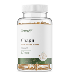Chaga, Veganska, booster för minne och anti-åldrande, 60 kapslar - vitaminone.se