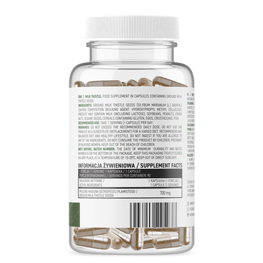 Mjölktistel. Veganskt, 90 kapslar - vitaminone.se