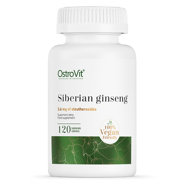 Sibirisk Ginseng, Veganska, 120 tabletter - vitaminone.se