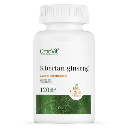 Sibirisk Ginseng, Veganska, 120 tabletter - vitaminone.se