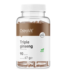 Triple Ginseng, Vegan, 90 kapslar - vitaminone.se