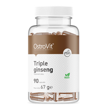 Triple Ginseng, Vegan, 90 kapslar - vitaminone.se