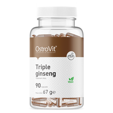 Triple Ginseng, Vegan, 90 kapslar - vitaminone.se