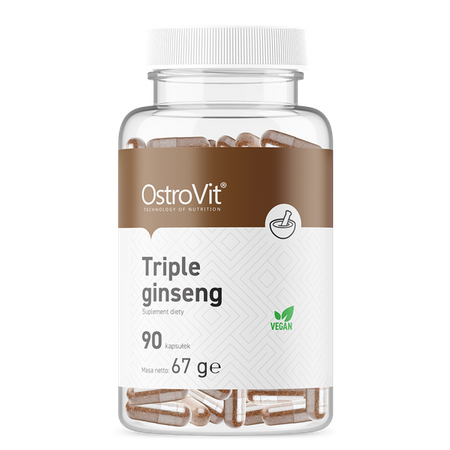 Triple Ginseng, Vegan, 90 kapslar - vitaminone.se
