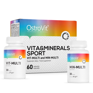 VITA & MINERALER Sport, 2 x 30 kapslar - vitaminone.se