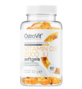 D-Vitamin D3 2000 IU, 50 mcg, 60 stk. Mjuk gel - vitaminone.se