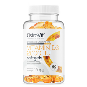 D-Vitamin D3 2000 IU, 50 mcg, 60 stk. Mjuk gel - vitaminone.se