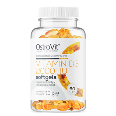 D-Vitamin D3 2000 IU, 50 mcg, 60 stk. Mjuk gel - vitaminone.se
