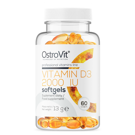D-Vitamin D3 2000 IU, 50 mcg, 60 stk. Mjuk gel - vitaminone.se