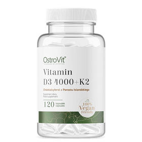 D-Vitamin D3 4000 IU, Vegan, 100 mcg, + K2. 120 kapslar - vitaminone.se